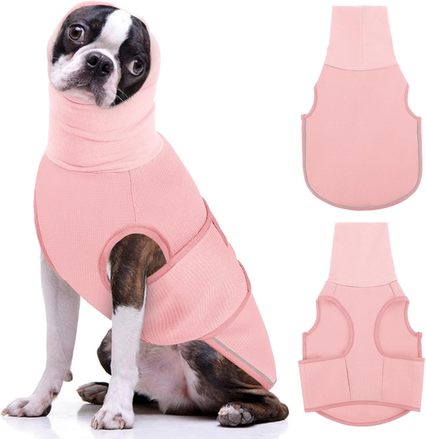 AOFITEE Dog Anxiety Vest, Dog Anxiety Calming Hoodie, Pet Thunder Jacket Calming Shirt for Fireworks, Thunder, Travel, Separation, Noise Block & Ear Protection Recovery - Image 13