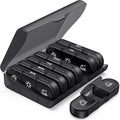PULIV weekly pill organizer front view showcasing the secure black outer travel case.