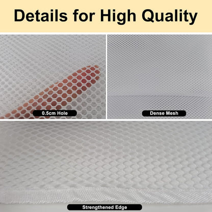Sunjoy Castle staircase safety guard white mesh