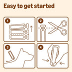 Imported USA pet care flea and tick topical solution tubes close up