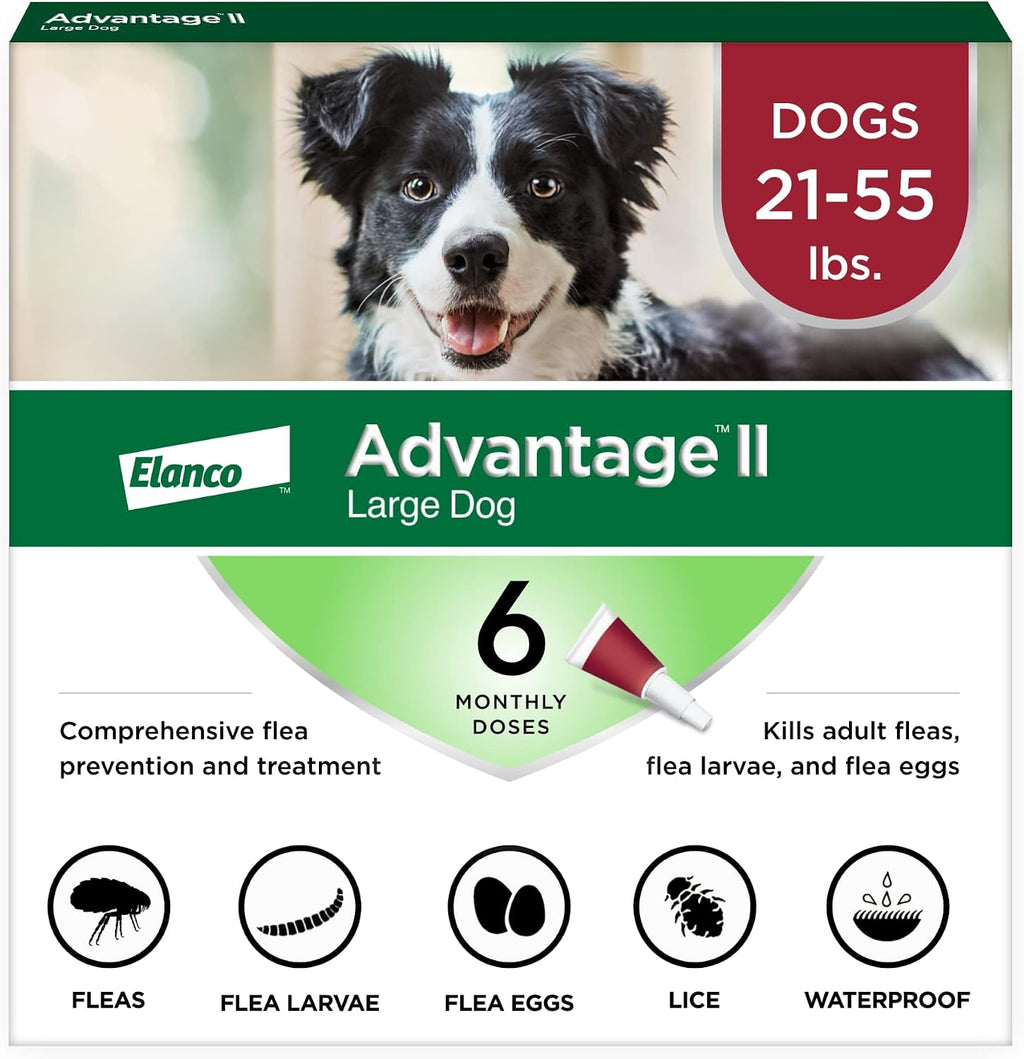 Advantage II XL Dog Vet-Recommended Flea Treatment & Prevention | Dogs Over 55 lbs. | 6-Month Supply - Image 11