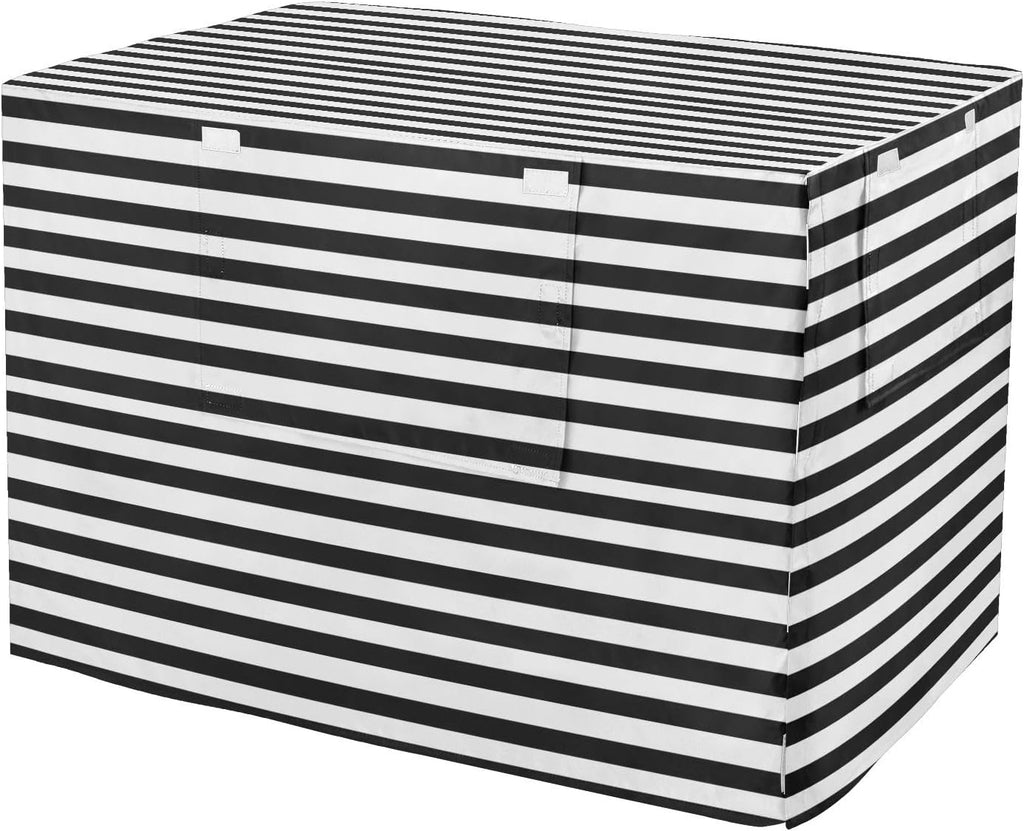 Dog Crate Cover Kennel Cover for Dog Cages Breathable for Wire Cage Indoor Outdoor Checkered Mint Green and White - Image 12