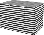 Dog Crate Cover Kennel Cover for Dog Cages Breathable for Wire Cage Indoor Outdoor Checkered Mint Green and White - Image 12