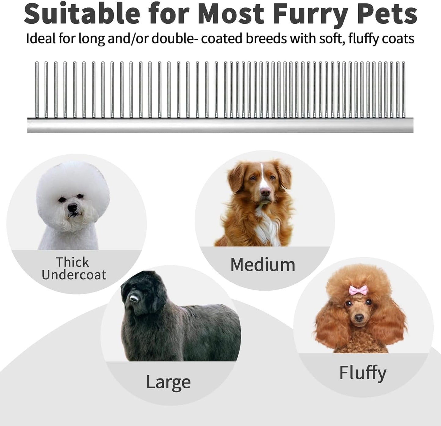 Premium packaging view of the Azwood authentic imported professional dog and cat deshedding tool.