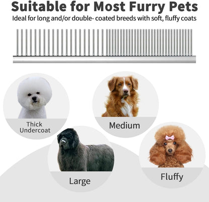 Premium packaging view of the Azwood authentic imported professional dog and cat deshedding tool.