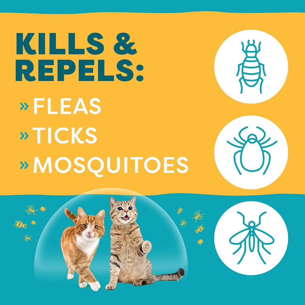 Plant based active ingredients highlight on Only Natural Pet cat flea control box