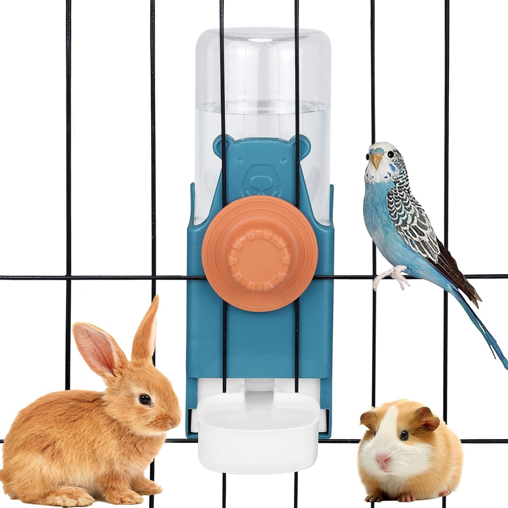 Kenond 17 oz Pet Water Bottle,Guinea Pig No Drip Water Bowl for Cage,Hanging Automatic Gravity Water Dispenser for Small Animals Rabbit Hedgehog Chinchilla Bunny Bird Canary Budgies - Image 1