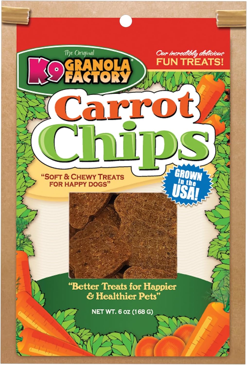 K9 Granola Factory low calorie high fiber green bean treats for adult dogs on the go