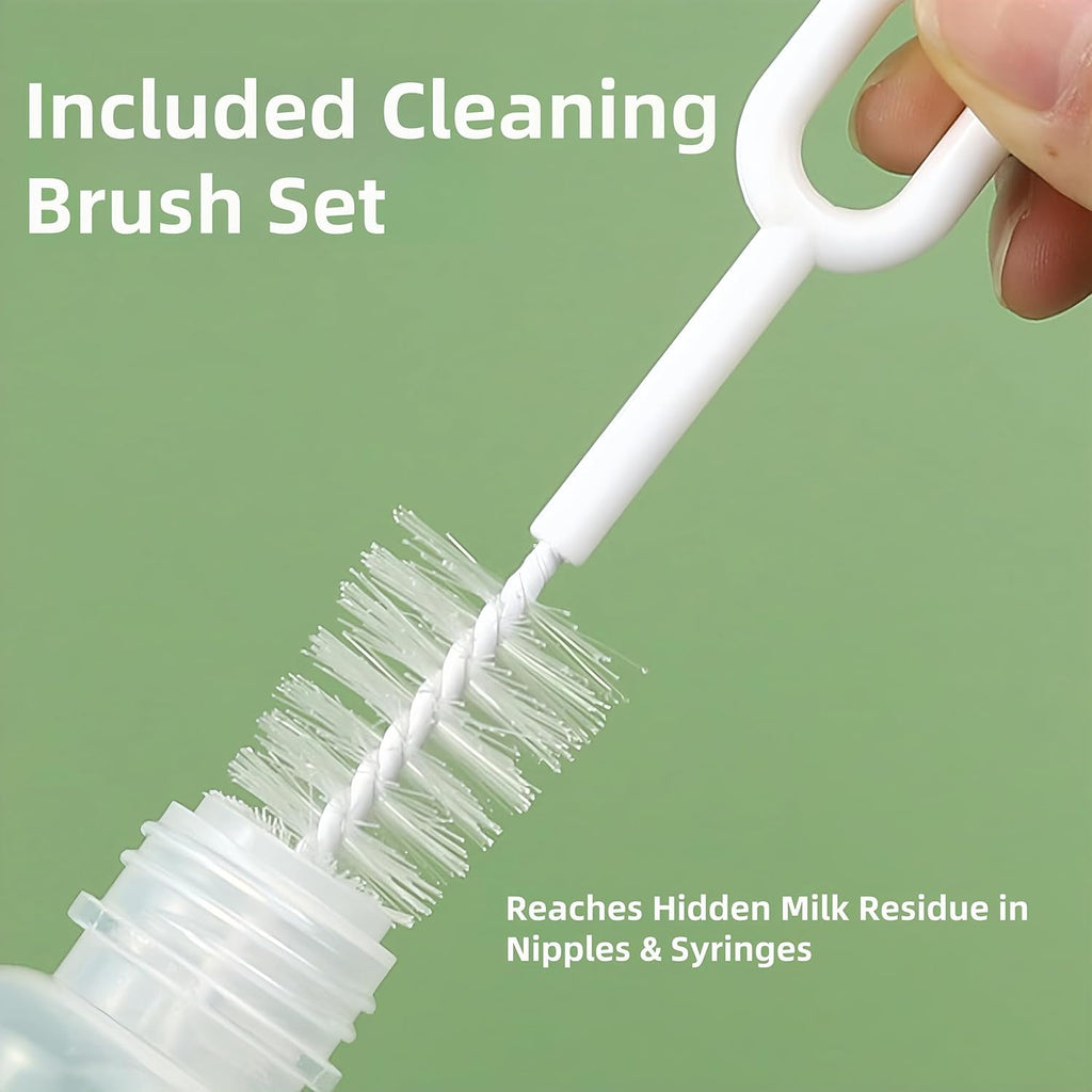 ZORQ kitten nursing kit components arranged neatly to display the complete hand rearing system.
