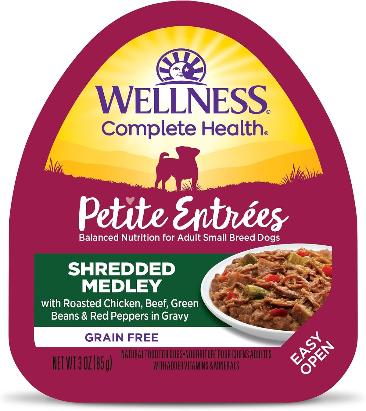 Wellness Petite Entrees Mini Filets Small Breed Adult Wet Dog Food, Grain Free, Natural, Tender Turkey, Green Beans, and White Sweet Potato, 3 oz, Pack of 12 Cups - Image 14