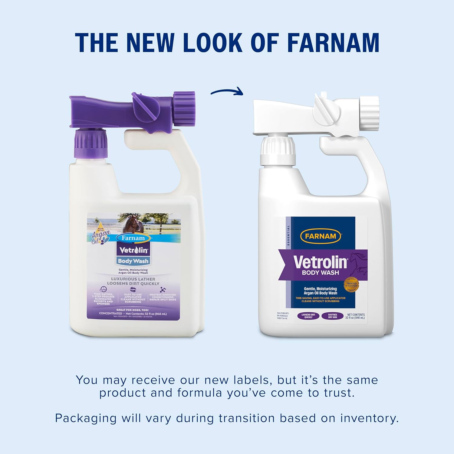 Farnam Vetrolin Body Wash hose-end sprayer applicator details