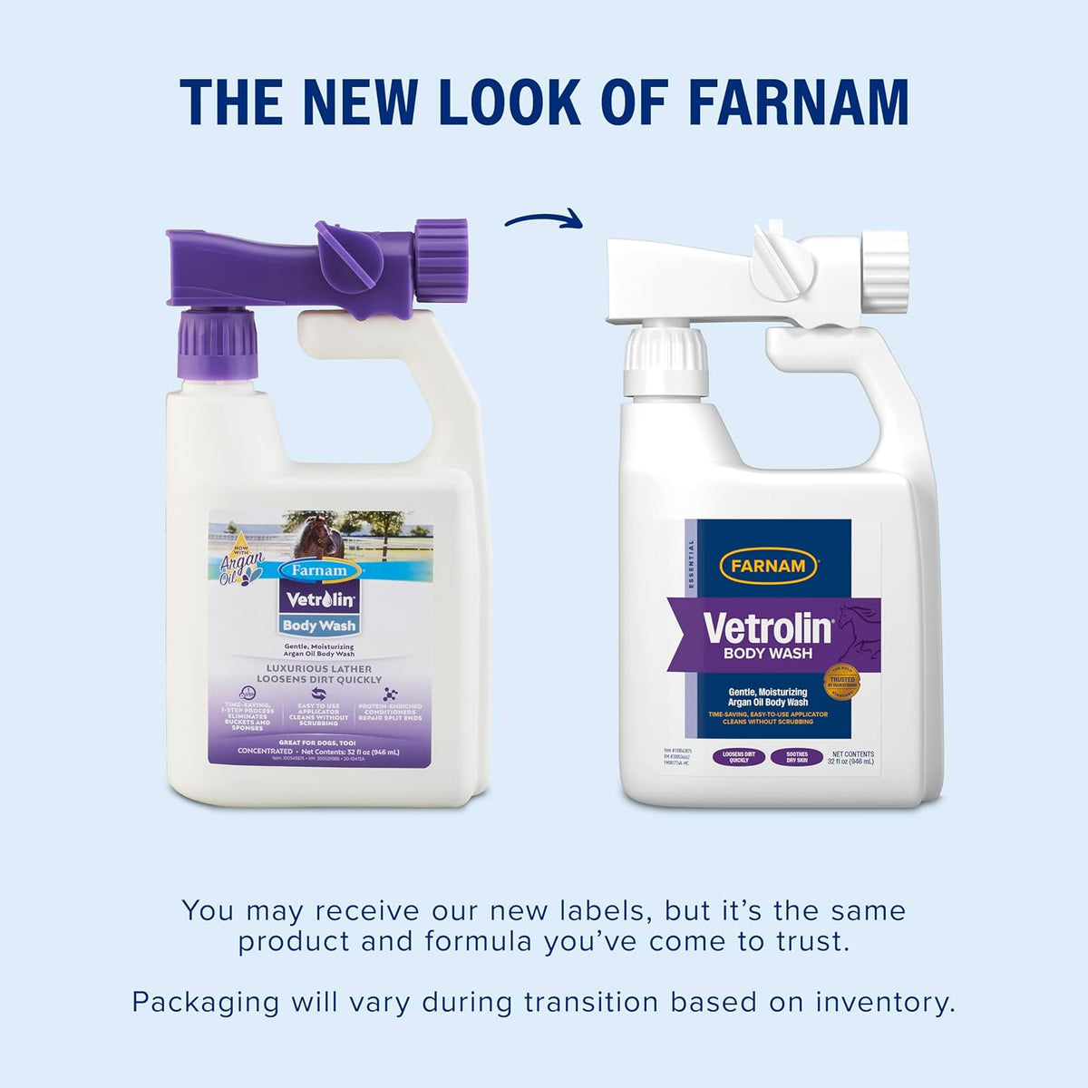 Farnam Vetrolin Body Wash hose-end sprayer applicator details
