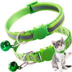2 Pack Breakaway Cat Collar with Bells, Claw Print Reflective Kitten Collars Safety Buckle Adjustable for Girl and Boy Kitty Pets, Black - Image 13