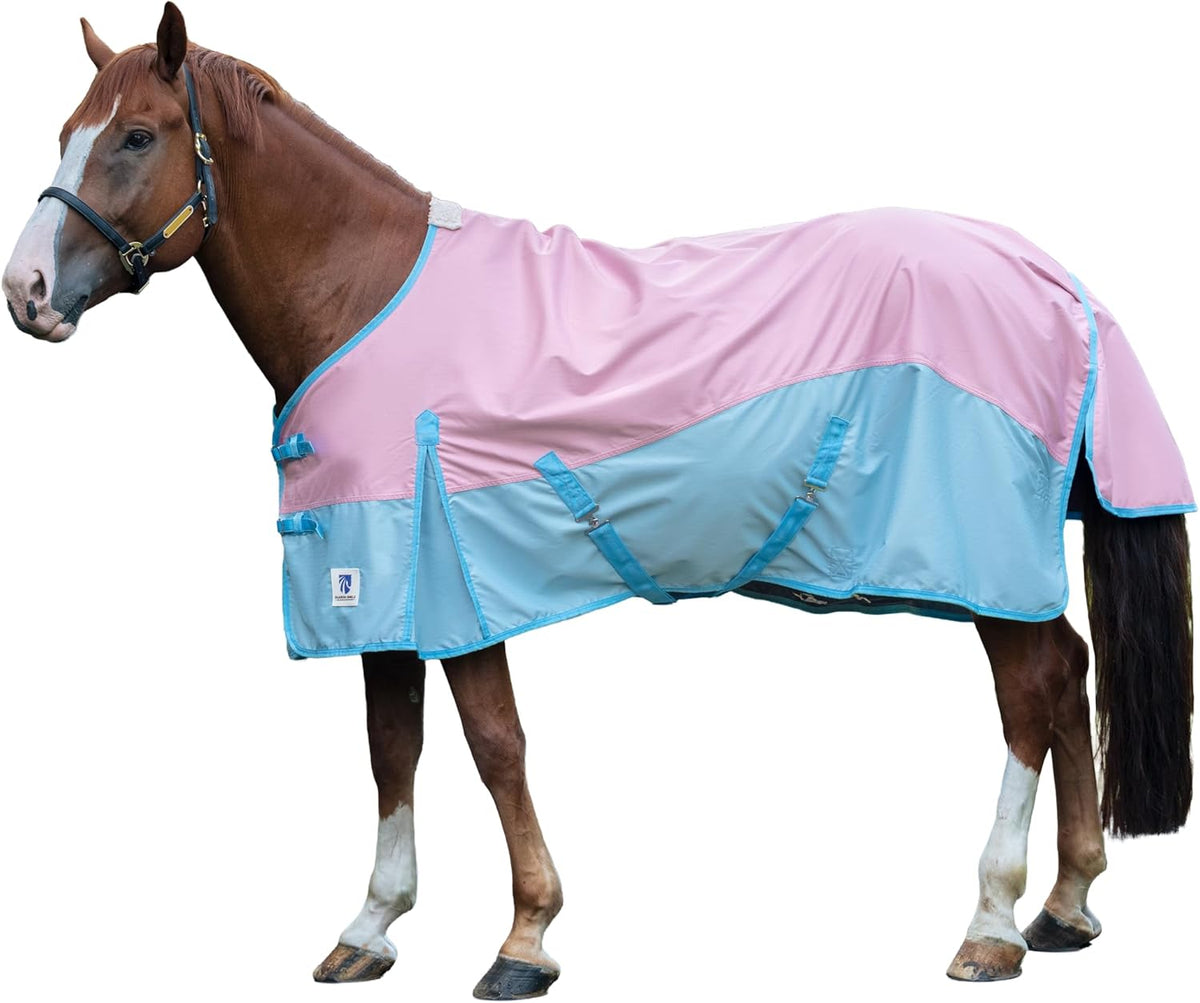 GUARDIA SHIELD 600 Denier Ripstop Horse Turnout Rain Sheet front view on a horse