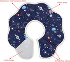 QIYADIN adjustable pet Elizabethan collar showing the blue planet pattern