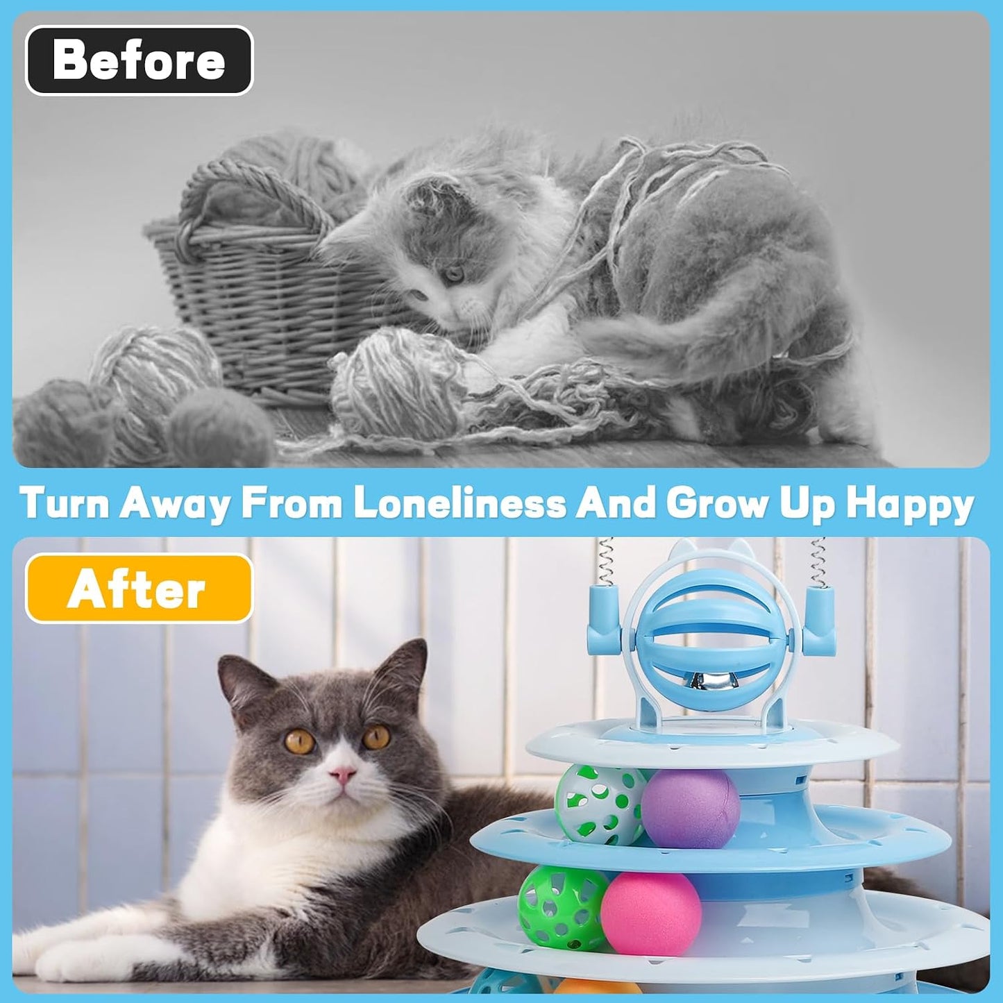 Goosheep interactive track toy side angle illustrating pet safe polypropylene material construction.