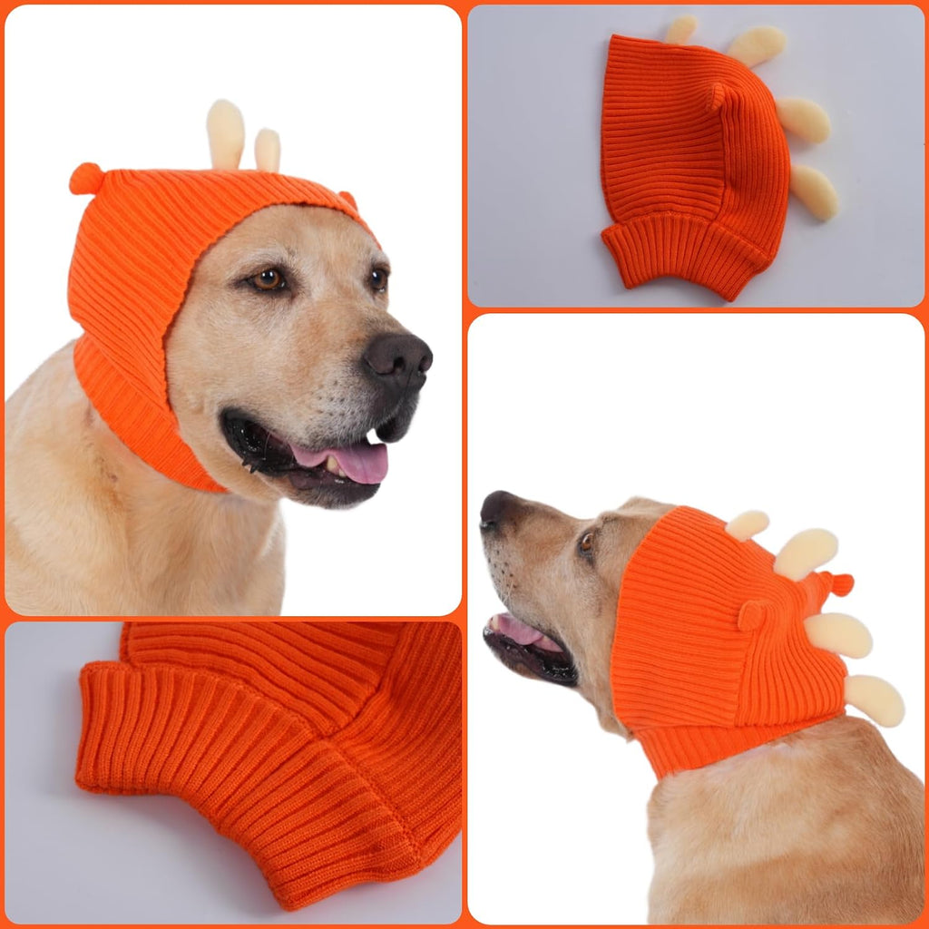 Close up of 3D dinosaur spikes on LovinPet dog snood
