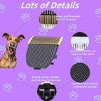 Durable ceramic and titanium pet trimmer blade for dogs and cats