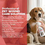 Pet first aid skin cleansing spray bottle for minor cuts and scratches