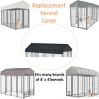 LYBOSH 8x4 waterproof pet enclosure tarp showcasing its triple coated interior lining