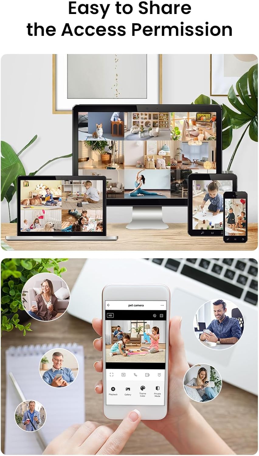 Amorom baby and pet monitor camera setup