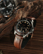 REZERO genuine leather watch belt with included spring bars and installation tool