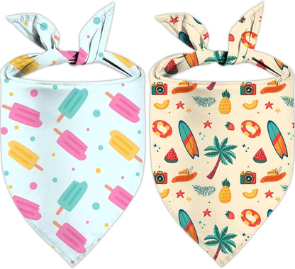 4th of July Dog Bandanas, Patriotic Party Pet Decorations 2 Pack, Adjustable Independence Day Holiday Bandana American Flag Triangle Bibs Cat Scarf Set - Image 12