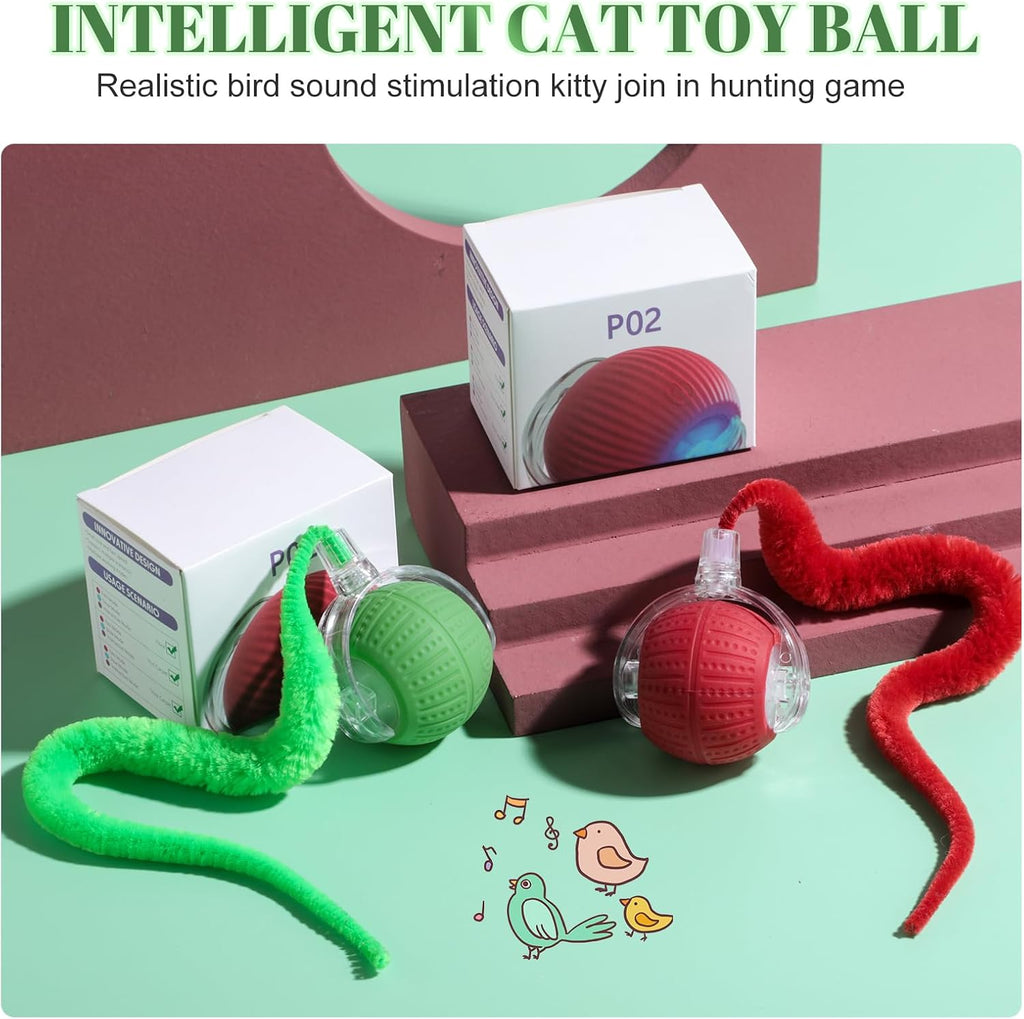 Nvted interactive cat ball set with USB charging cable