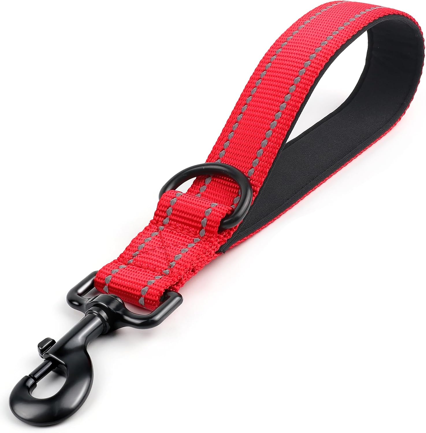 Joytale Strong Short Dog Leash 18 Inch, 1.2 Inch Wide, Heavy Duty, Padded Handle for Traffic Control, Reflective Leash for Medium and Large Dogs Walking Training, Black - Image 15