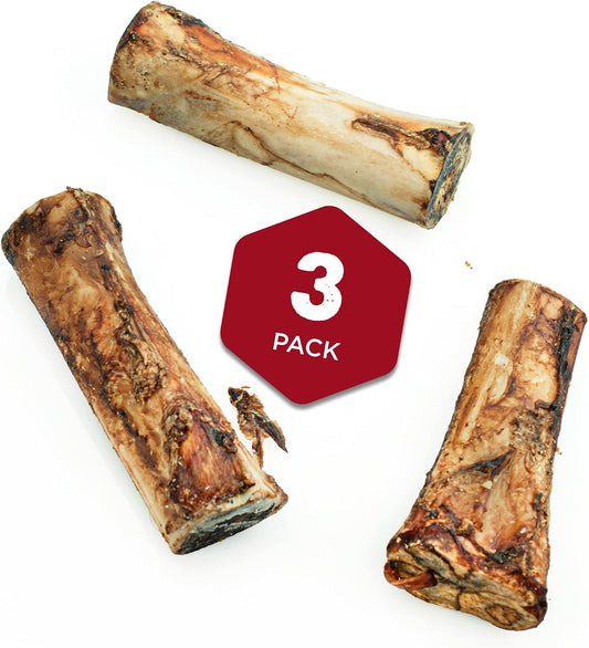 Best Bully Sticks natural beef marrow bones close up
