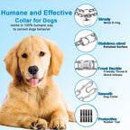 Adjustable no pull training collar links showing removable sections
