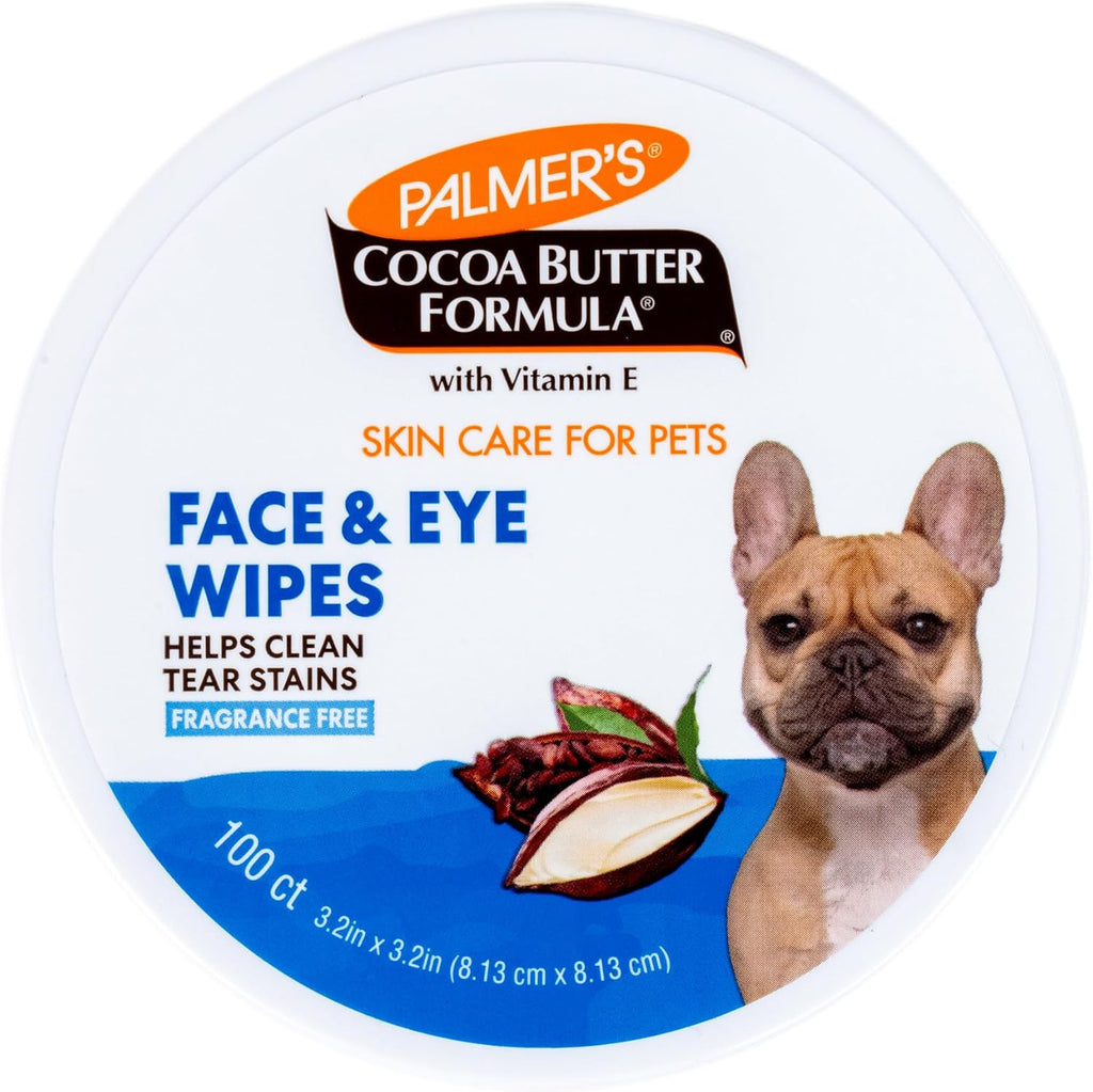 Fragrance free dog face wipes for tear stain cleaning under eye area