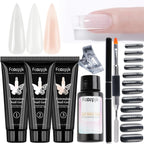 Fcozpjk poly extension gel nail kit front view packaging
