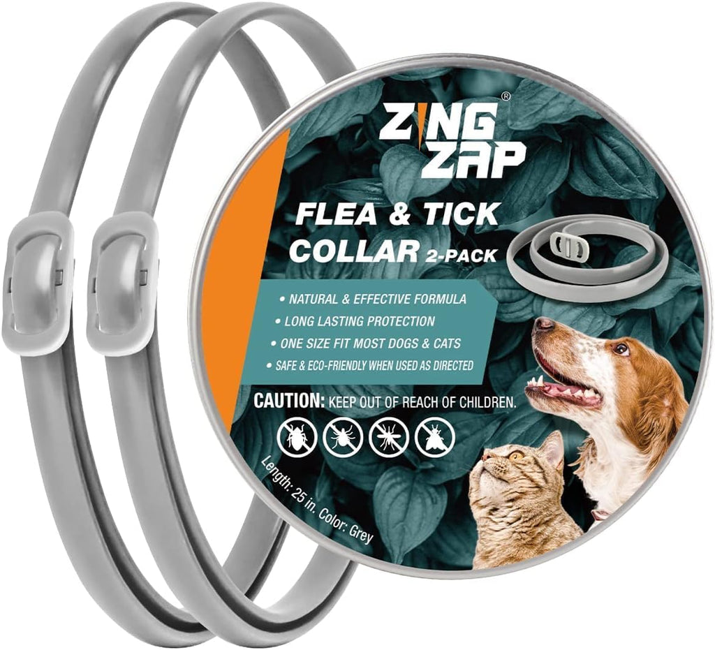 ZingZap Flea & Tick Collar 2-Pack Pink, Protects from Biting Insects, Adjustable Fits Both Dogs & Cats, Built-in Plant Based Formula, Slow-Release Lasting Protection, Waterproof - Image 10