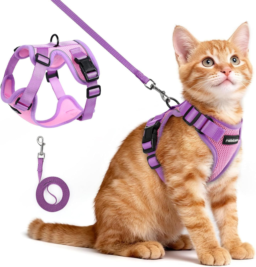 Rabbitgoo cat harness and leash set front view escape proof vest for kittens