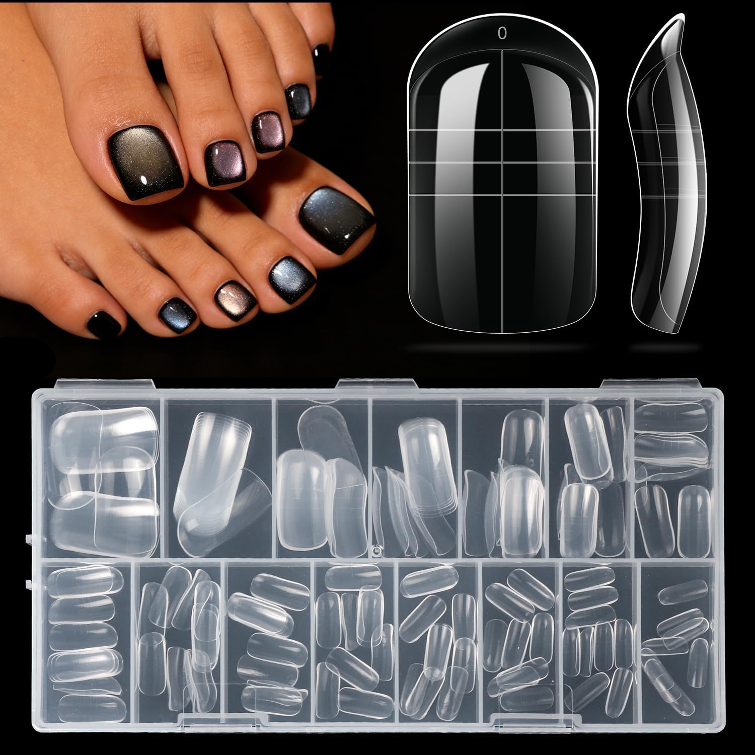 Krofaue dual toe forms set with storage case