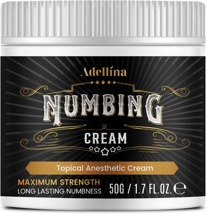 Adellina Maximum Strength Numbing Cream front view packaging