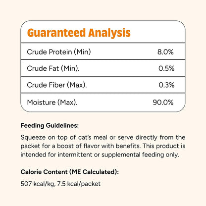 Single 0.5 ounce Joyfull lickable cat treat tube isolated