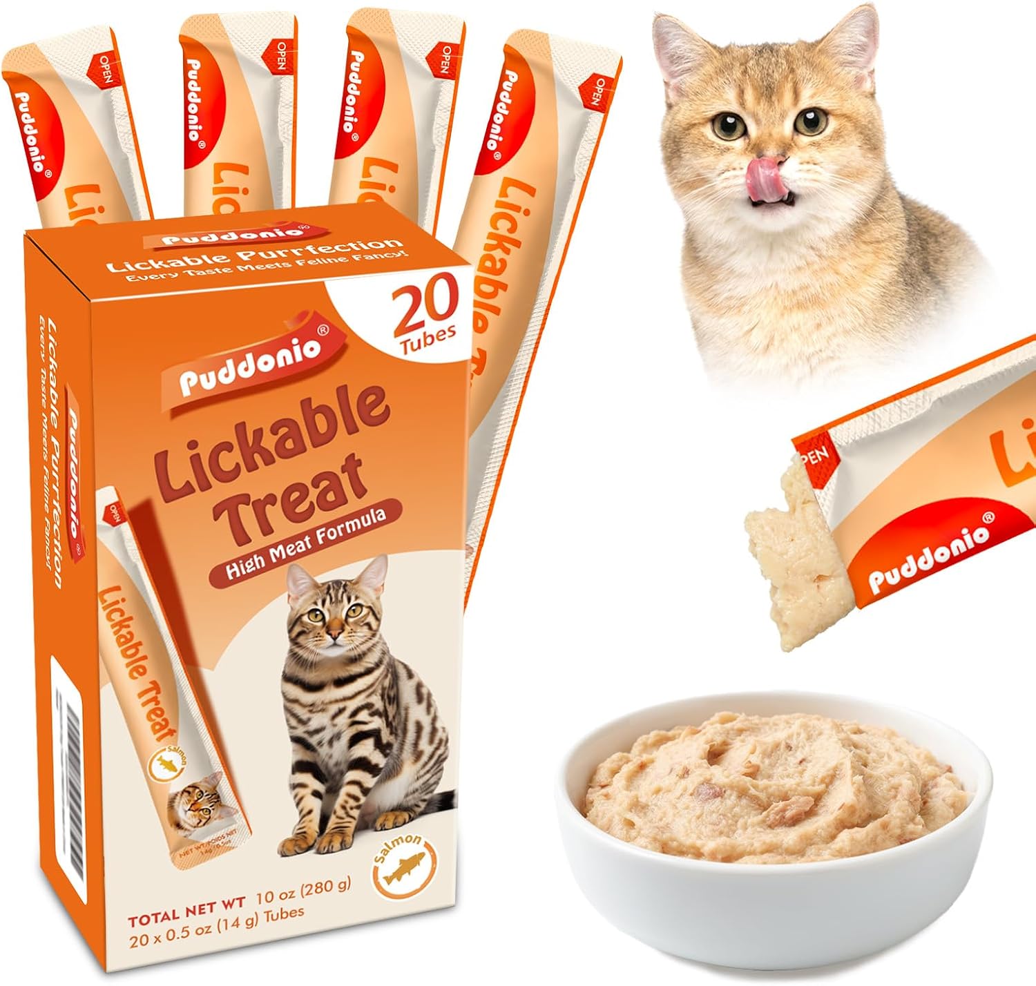Lickable Cat Treats, Real Meat First Puree, Minimal Ingredients, No Fillers or Gums, High Protein Natural Cat Snacks, 0.5oz Tubes (Pack of 20) - Image 11
