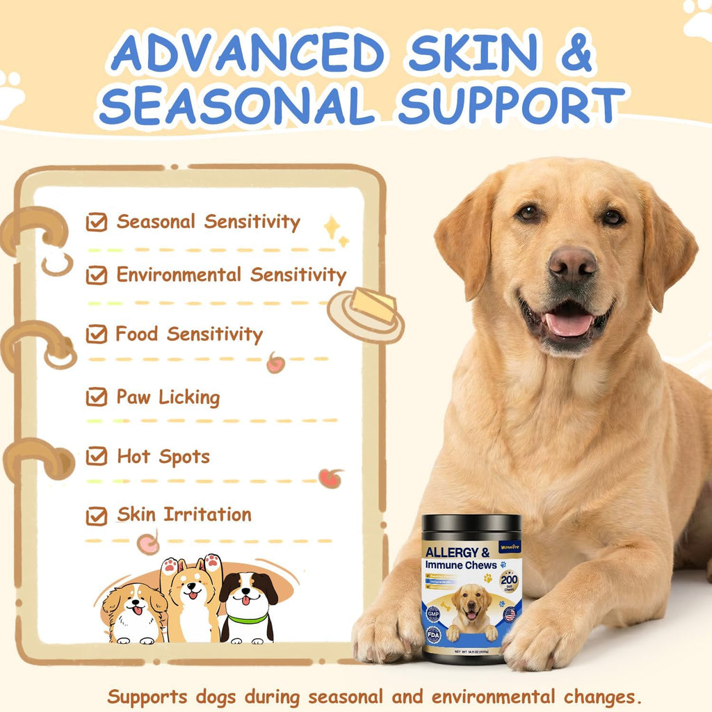 Authentic Wonmore allergy and immune support chews for dogs