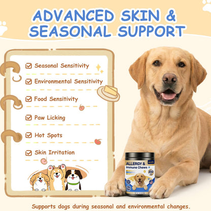 Authentic Wonmore allergy and immune support chews for dogs