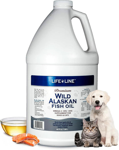 Life Line Pet Nutrition Wild Alaskan Fish Oil for Dogs and Cats 128oz - Omega 3 Fish Oil Supplement for Skin & Coat, Brain, Eye & Heart Health - Image 14