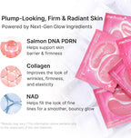Close-up of Medicube Pink Collagen hydrogel eye patches texture