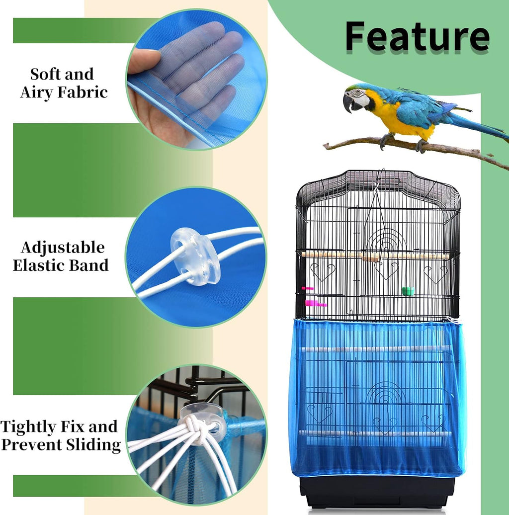 Adjustable drawstring and locking buckle detail on bird cage skirt
