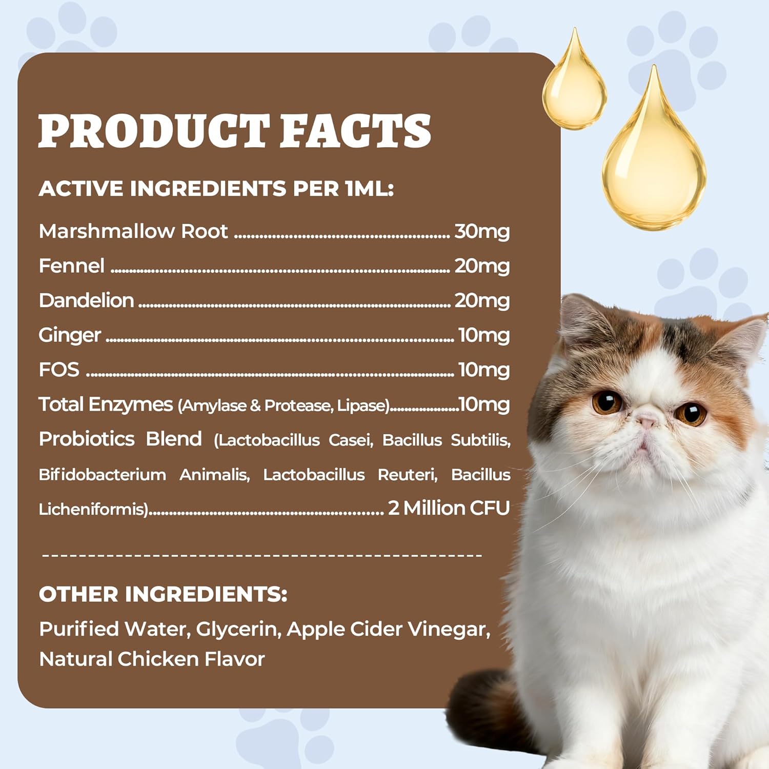 Back label of Wellix pet constipation relief showing marshmallow root and enzymes