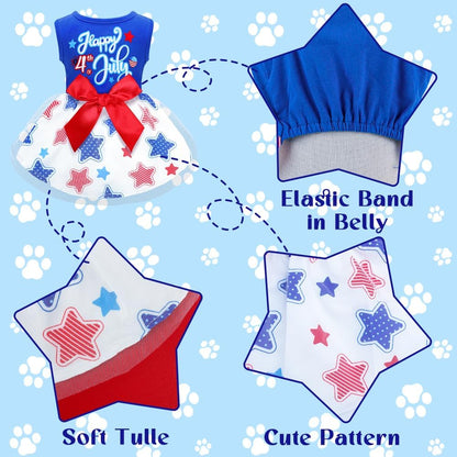 BAOBICUTE USA imported pet tulle dress back view styling