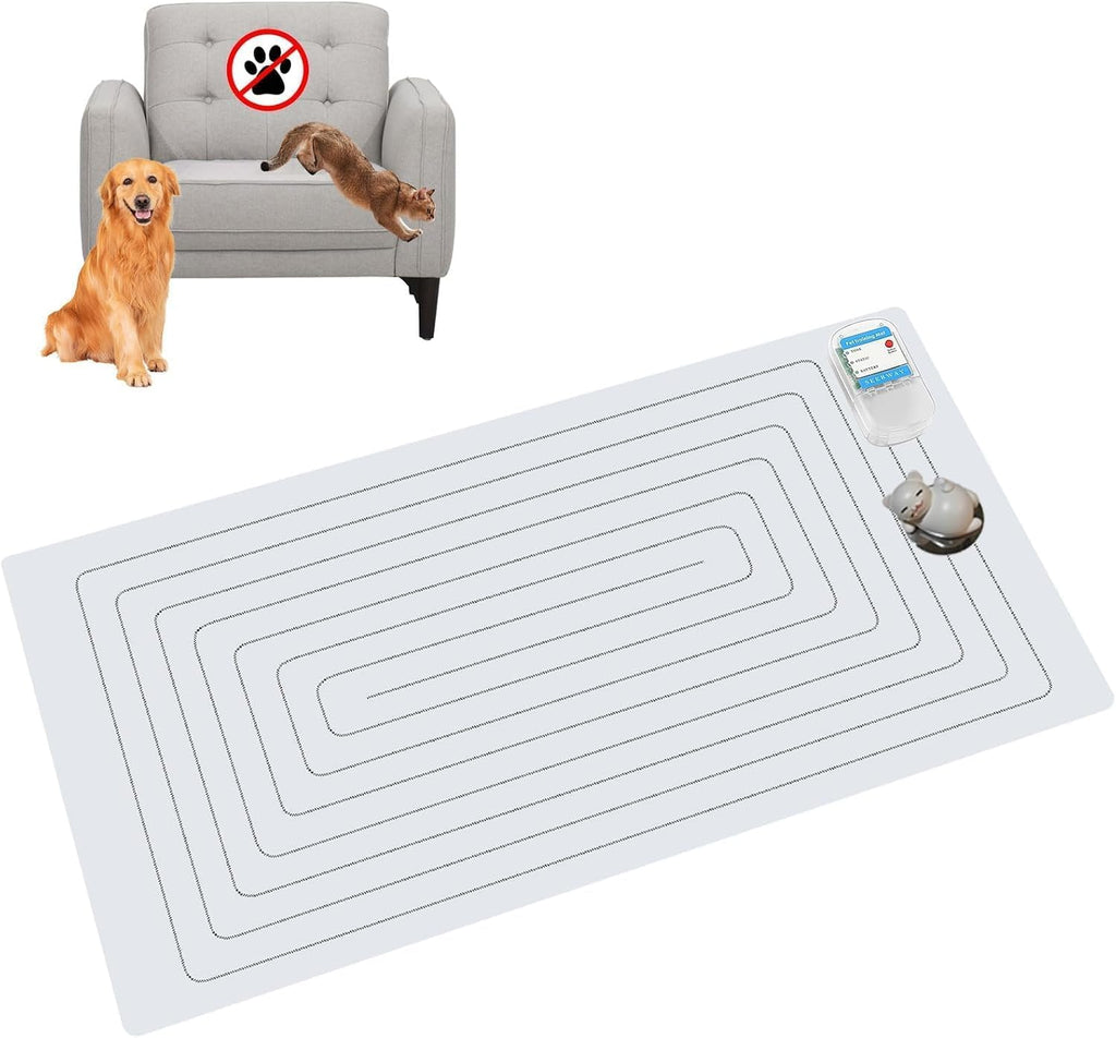 SEERWAY Pet Training Mat 48"x20" with Built-in Tester - Electric Shock Pad for Dogs & Cats, 3 Adjustable Modes to Keep Pets Off Couch, Bed & Kitchen Surfaces - Image 10