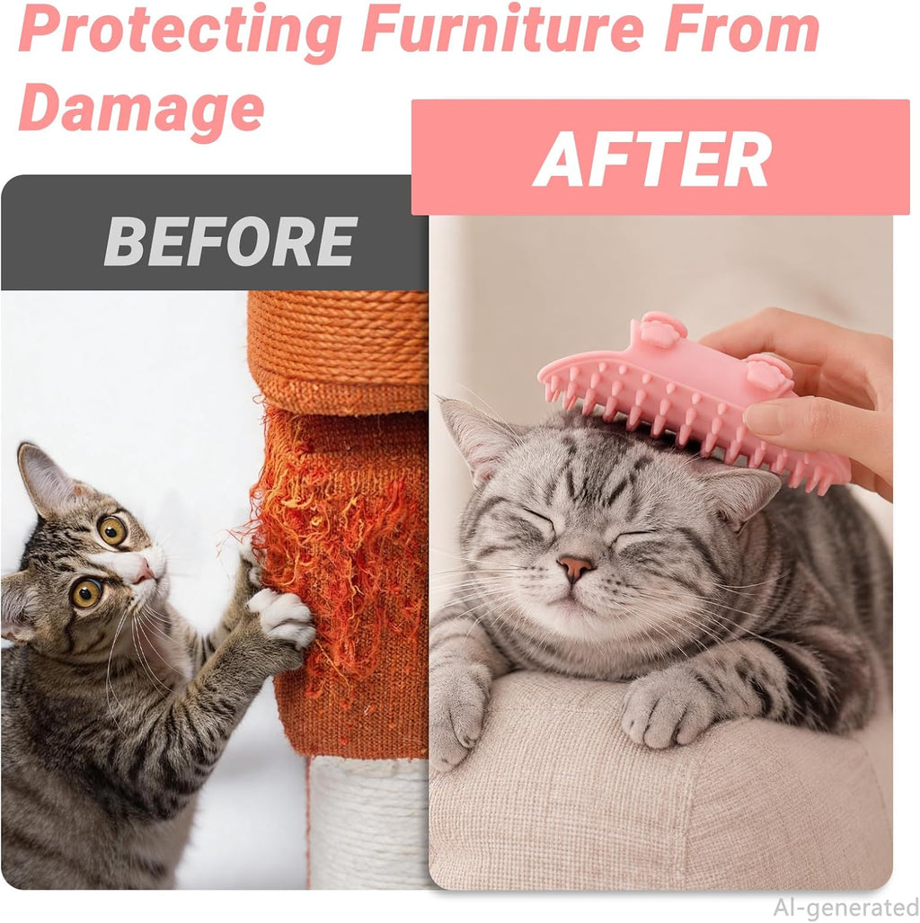 Close up view of the corner pet scratcher wall mount