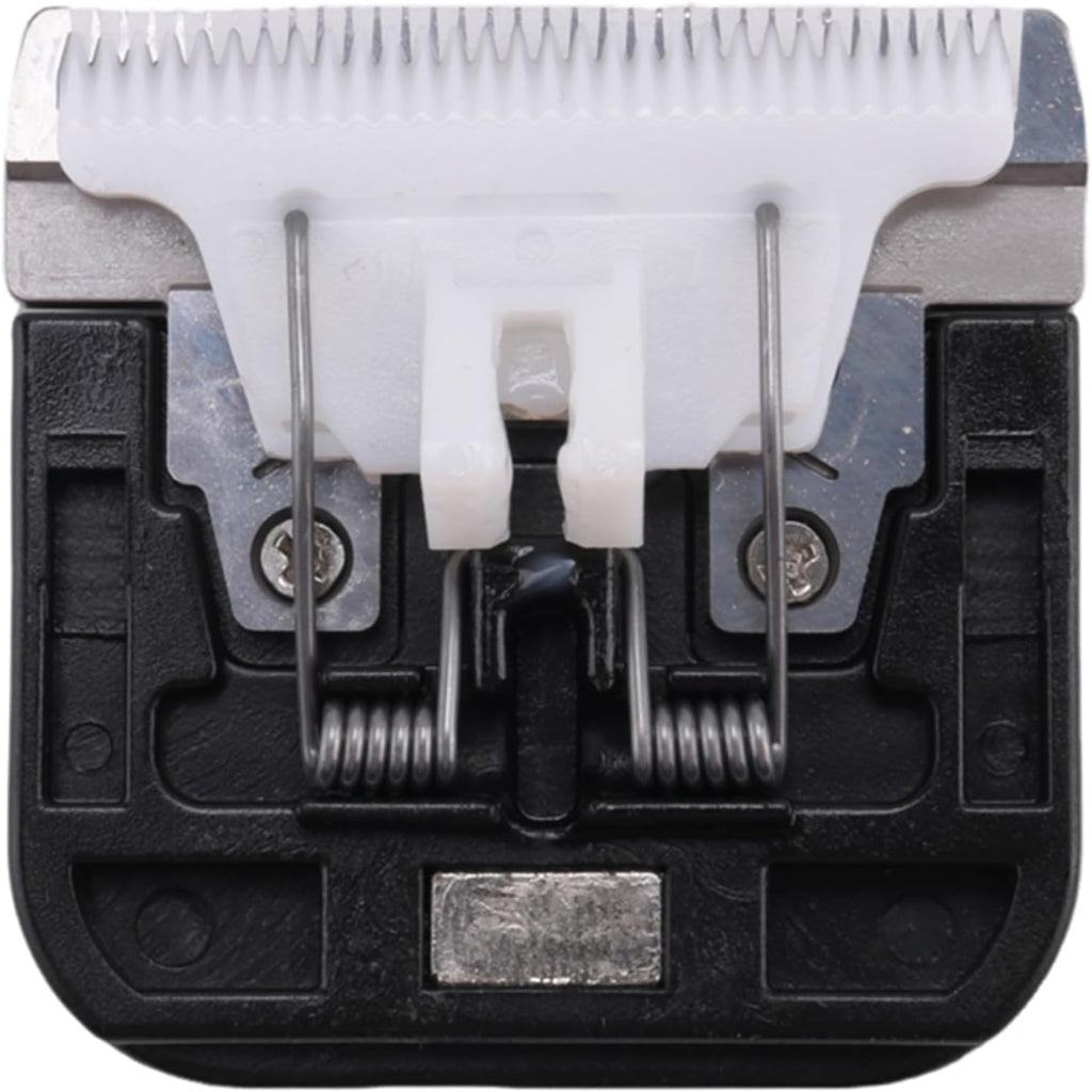 Side profile showing the fifteen millimeter thickness of the ceramic animal hair trimmer blade
