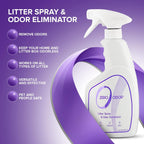 Zero Odor 16 fl oz bottle showing back instructions and features